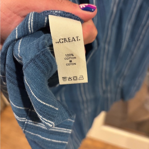 The Great Women's Blue Cotton Dress Size 0 - Picture 2 of 4